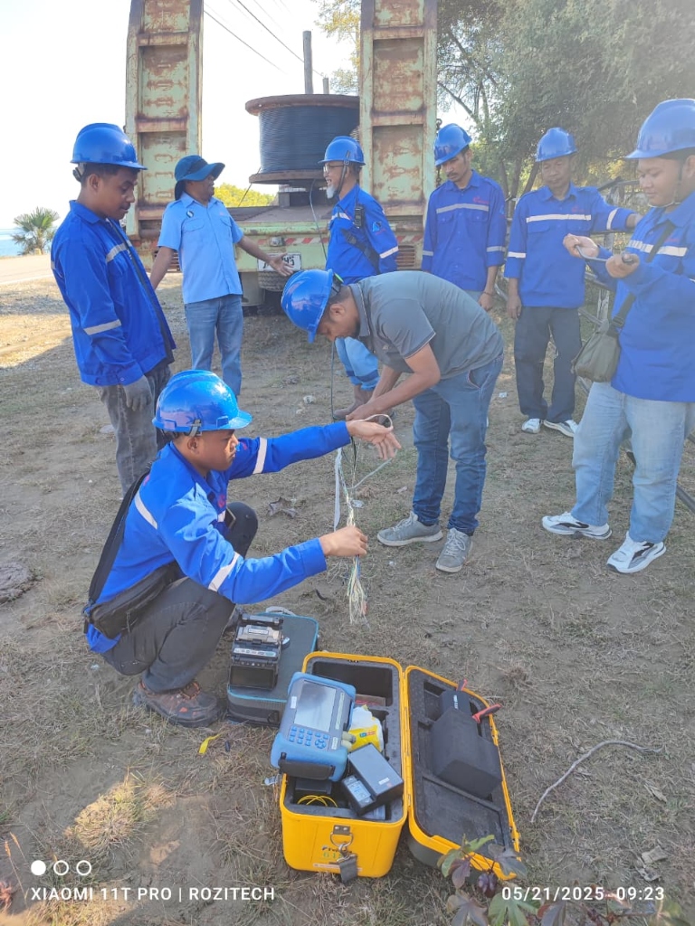 TIMOR LESTE PROJECT — FIBER OPTIC PULLING, SPLICING & INFRASTRUCTURE DEPLOYMENT - Slide 1